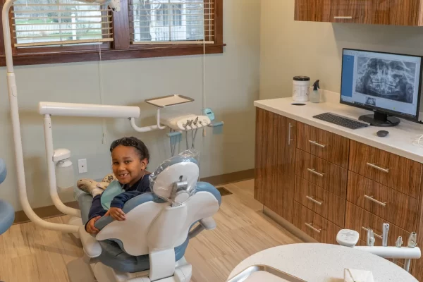 girl in treatment chair